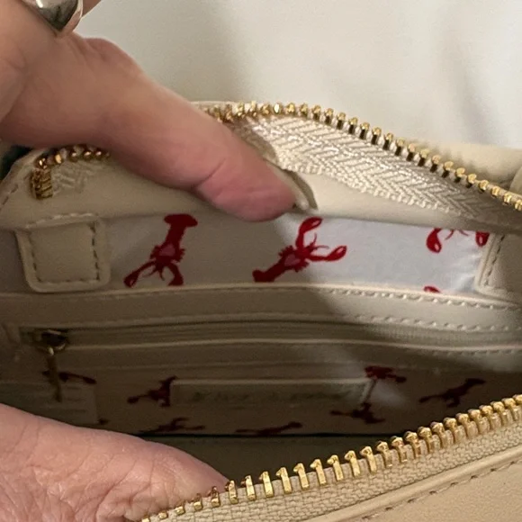 Betsey Johnson Navy and White Striped Mini Bag - Picture 9 of 10